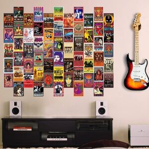 Vintage rock n roll wall art